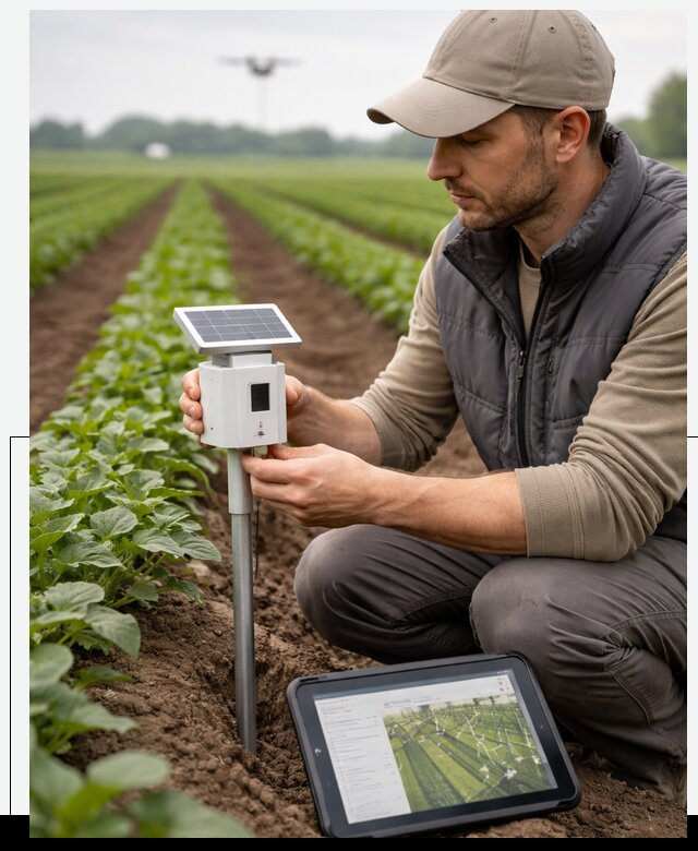 IoT мониторинг сельскохозяйственных полей и контроля в Азнакаеве